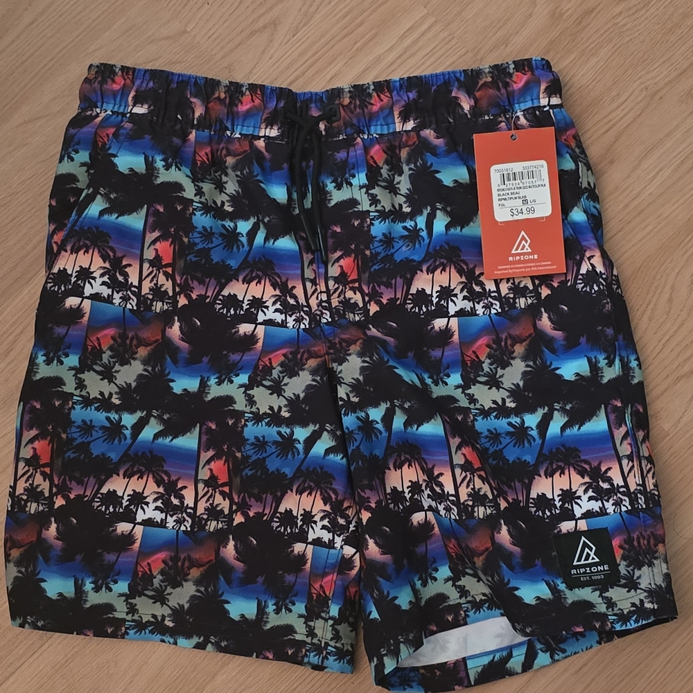 Kid's Tropical Swim Shorts - Multicolor